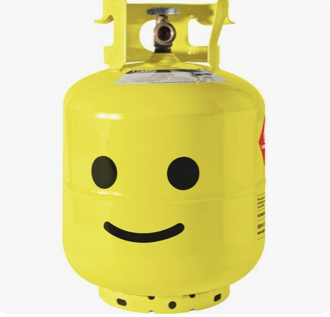 黄色的瓦斯罐